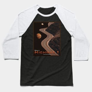 POSTCARD: HIGHWAY 1. Baseball T-Shirt